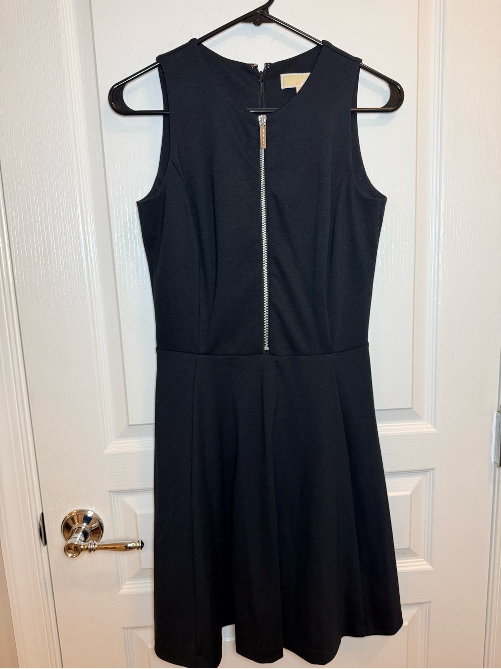 MICHAEL Michael Kors Black Sleeveless Front Zip Fit & Flare Dress Size 2